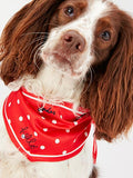 JOULES RED 'HELLO' POLKA DOT NECKERCHIEF