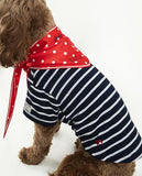 JOULES RED 'HELLO' POLKA DOT NECKERCHIEF