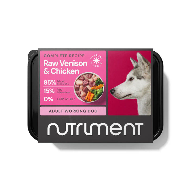 Nutriment Dog Raw Venison & Chicken 500g
