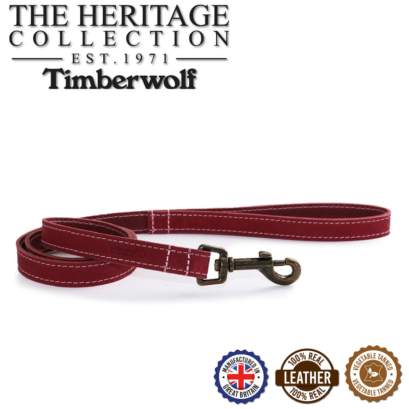 Ancol Timberwolf Leather Lead Pink 100cm