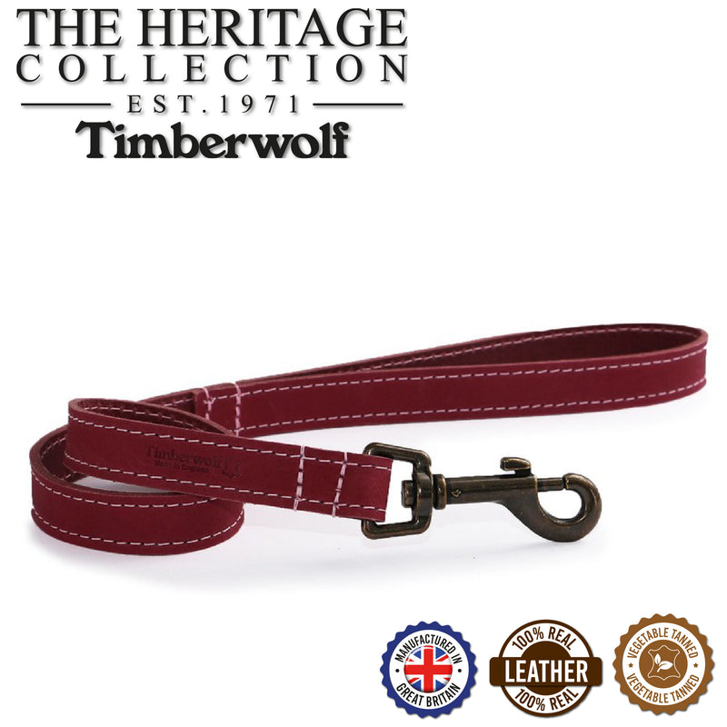 Ancol Timberwolf Leather Lead Pink 60cm