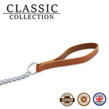 Ancol Heavy Chain Lead Tan Handle