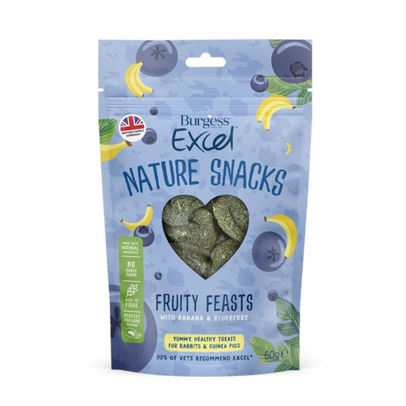 Excel Treats Banana and Blueberry 60g
