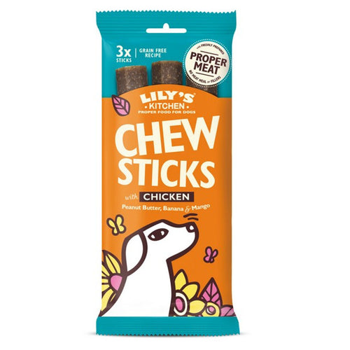 Lilys Kitchen Chew Sticks Beef 120g