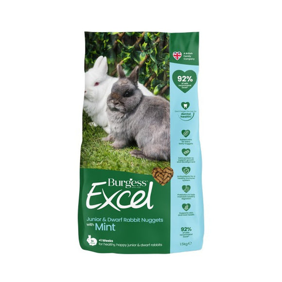 Excel Junior Dwarf Rabbit Nuggets 2kg
