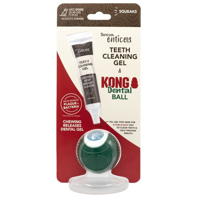TropiClean KONG Dental Ball Kit Medium