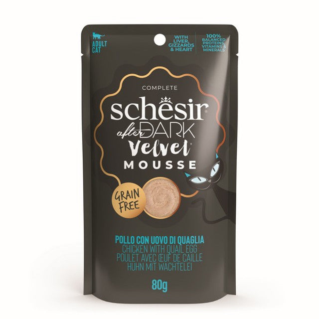 Schesir Velvet Adult Cat Chick&Egg 80g