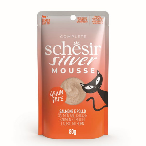 Schesir Mousse Older Cat Salmon 80g