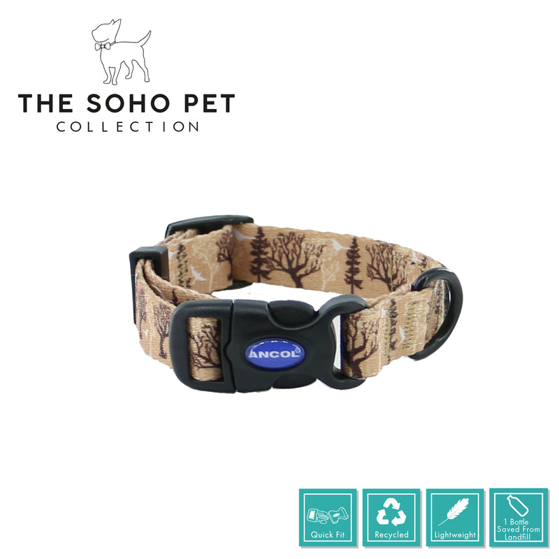 SOHO Woodland Patterned Collar L