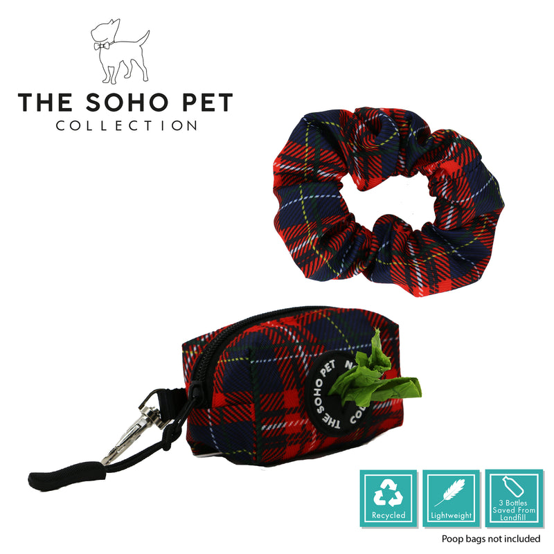 SOHO Tartan Poop Bag and Scrunchie