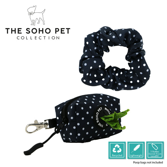 SOHO Polka Dot Poop Bag and Scrunchie