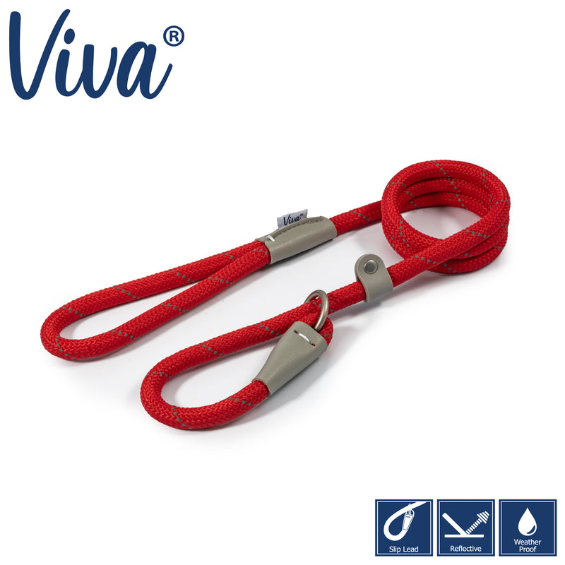 Ancol Viva Rope Lead Red 50KG