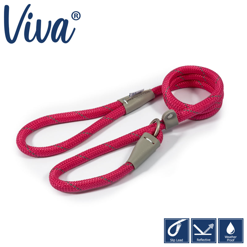 Ancol Viva Rope Lead Pink 50KG