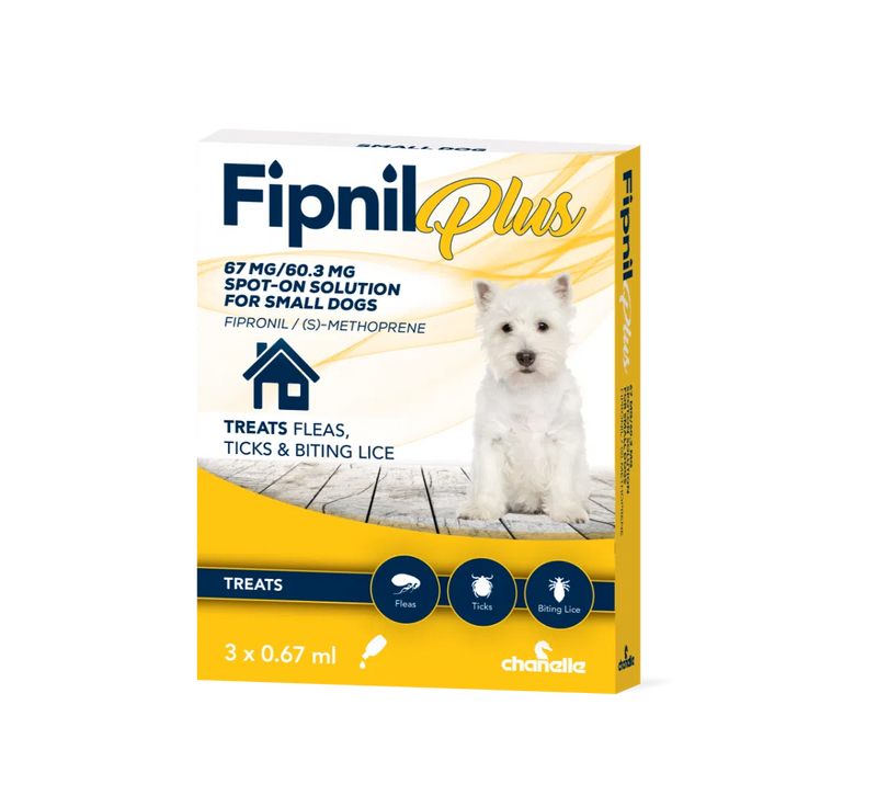 Fipnil Plus Spot On Flea & Tick Small Dog 3 x 0.67ml