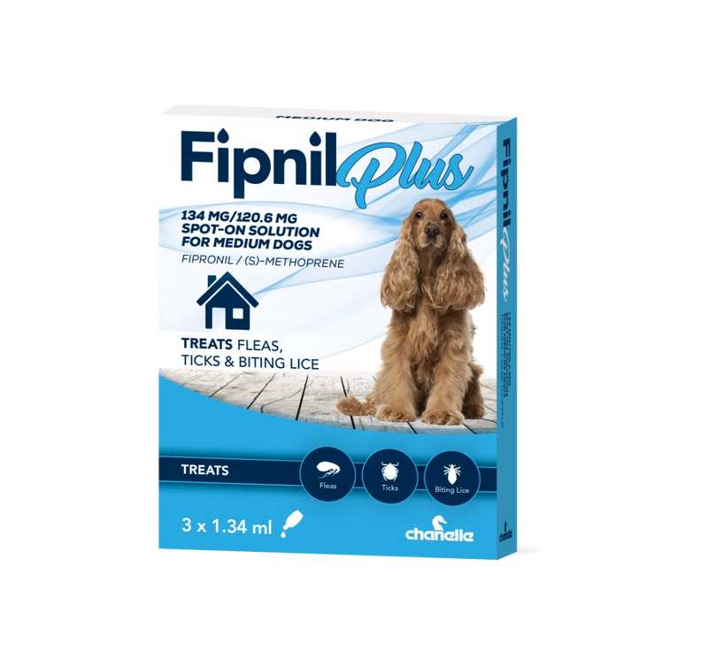 Fipnil Plus Spot On Flea & Tick Medium Dog 3 x 1.34ml