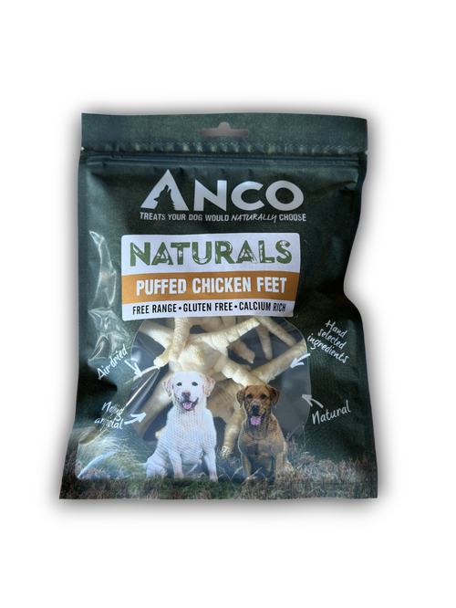 Anco Naturals Puffed Chicken Feet 80g