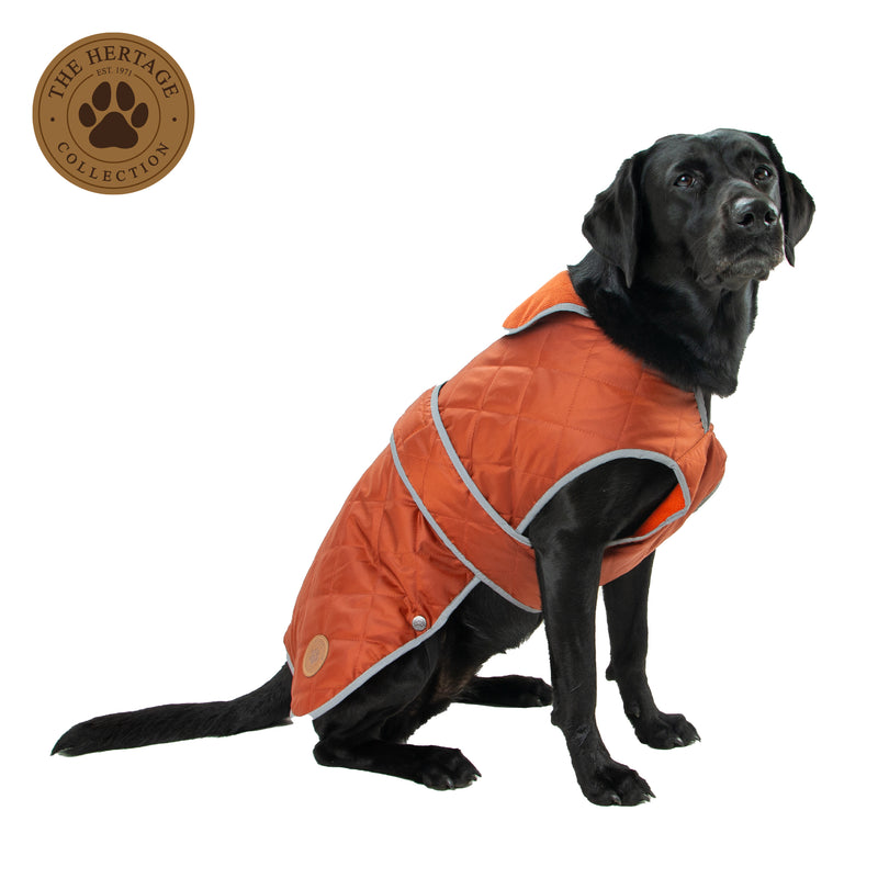 Ancol Heritage Terracotta Quilted Coat XL