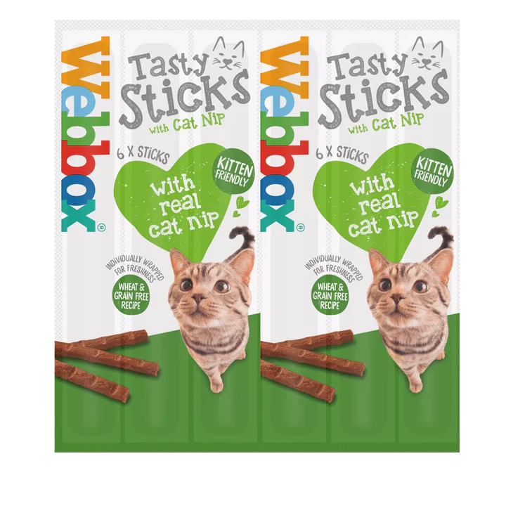 Webbox Tasty Sticks Chicken & Catnip 6 Sticks