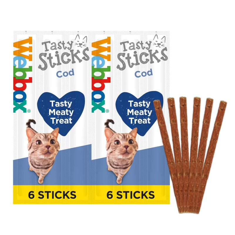 Webbox Cat Sticks Cod 6Stk