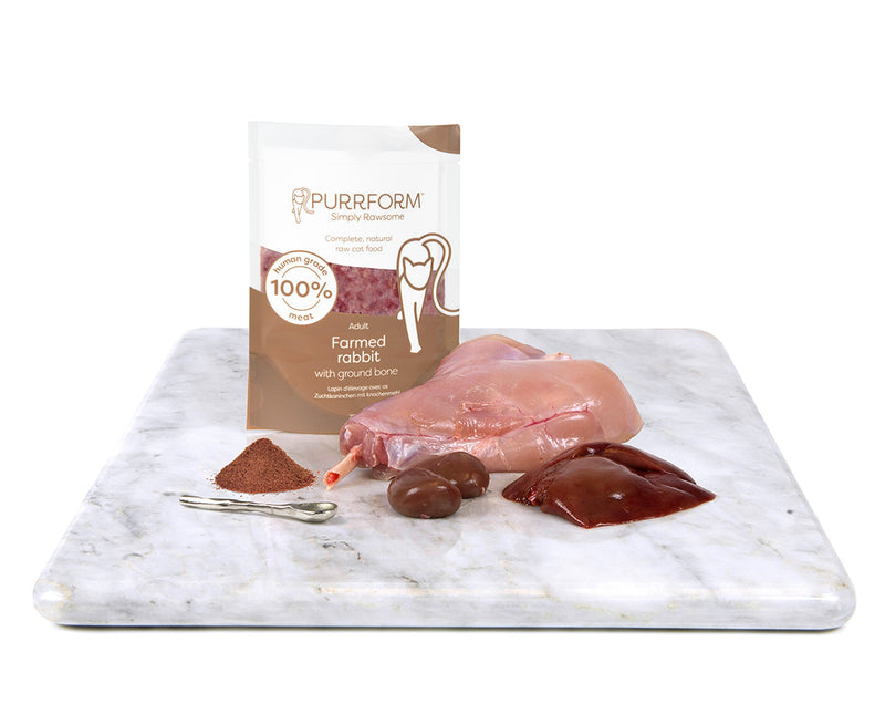 Purrform Farmed Rabbit with Ground Bone 6x70g