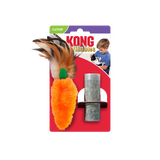 KONG Cat Refillable Catnip Feather Top Carrot