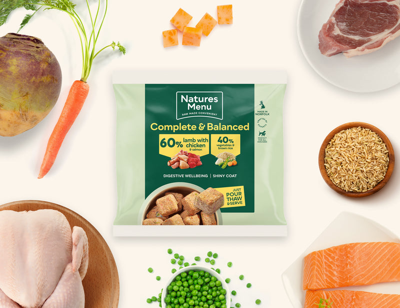 Natures Menu 60/40 Lamb, Chicken, Salmon & Vegetables Nuggets 1kg