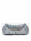 Joules Rainbow Dogs Box Bed Large