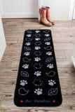 Pet Rebellion Black Dog Runner Country Walk Rug