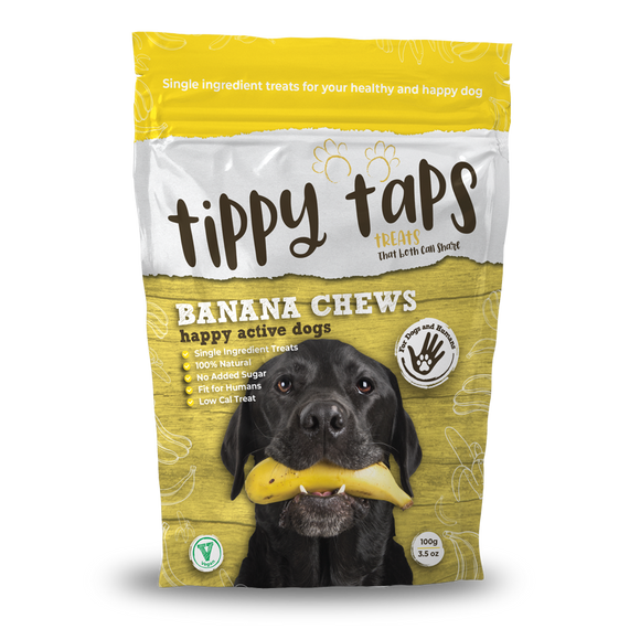 Tippy Taps Treats Banana Chews 100g