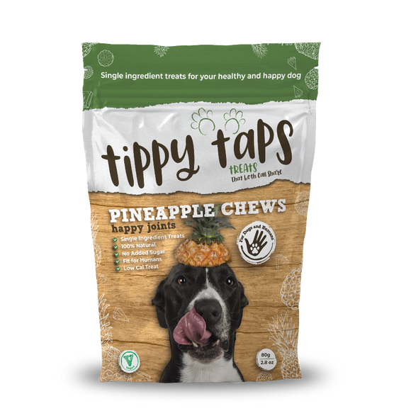 Tippy Taps Treats Pineapple Chews 80g