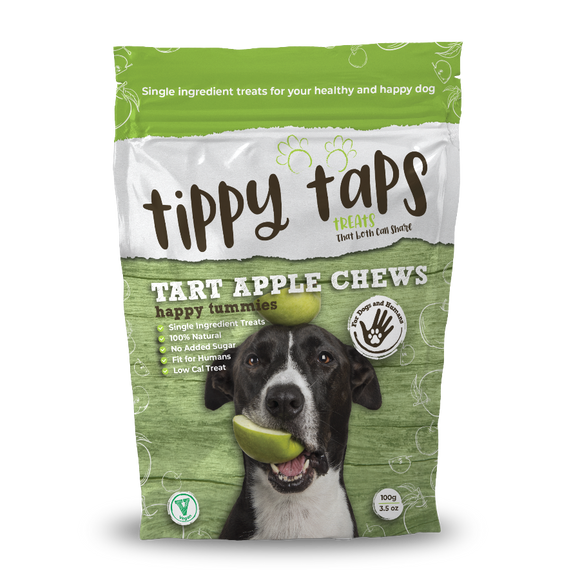 Tippy Taps Treats Tart Apple Chews 100g
