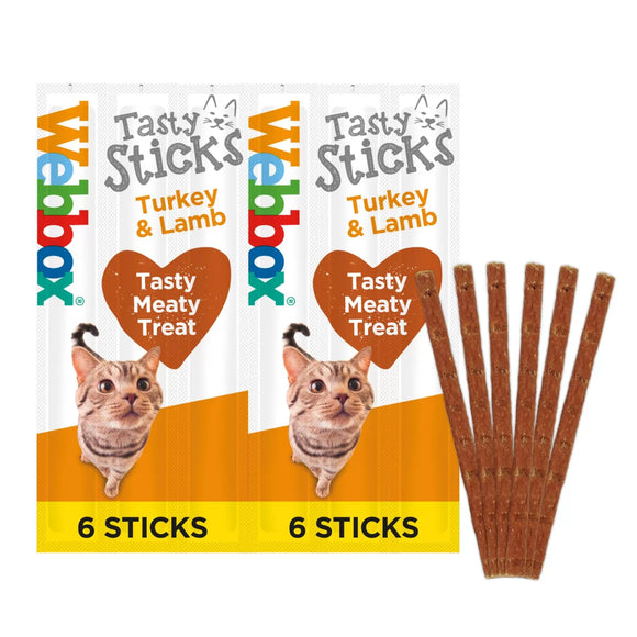 Webbox Cat Sticks Turkey and Lamb 6Stk