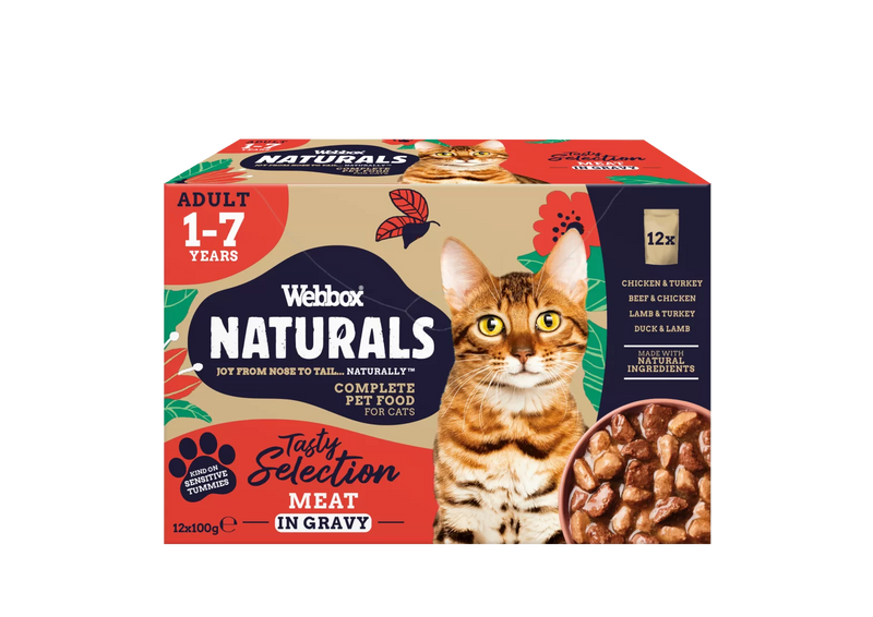 Webbox Naturals Meat in Gravy Wet Cat Food