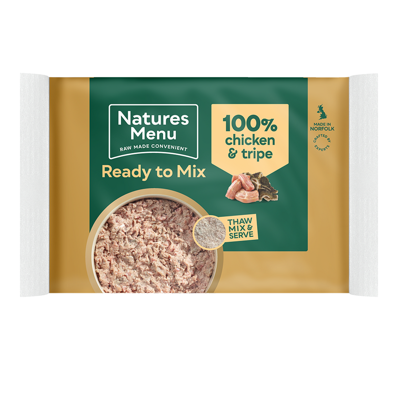 Natures Menu 100% Chicken & Tripe Mince Block 400g