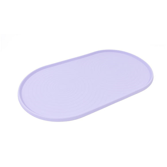 Great & Small Lilac Oval Food Mat