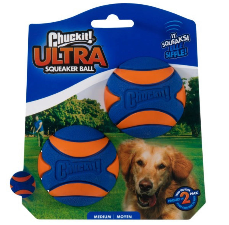 Chuckit! Ultra Squeaker Ball Medium 2Pk