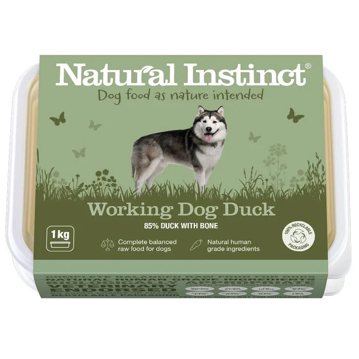 Natural Instinct Working Dog Duck 1kg