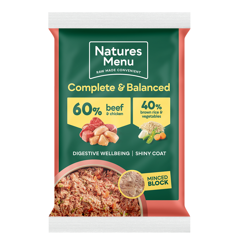 Natures Menu 60/40 Beef & Vegetable Block 300g