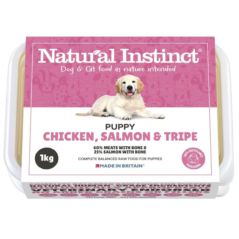 Natural Instinct Puppy Chick Salmon & Tripe 2x500g