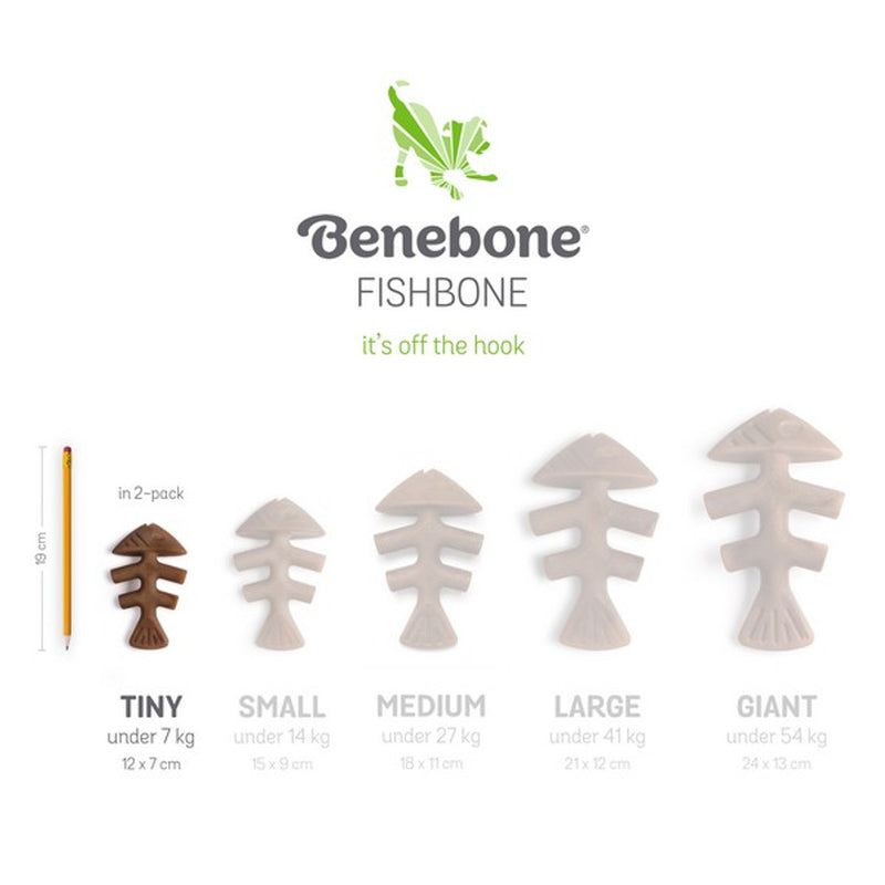 Benebone Puppy Two Pack Fishbone