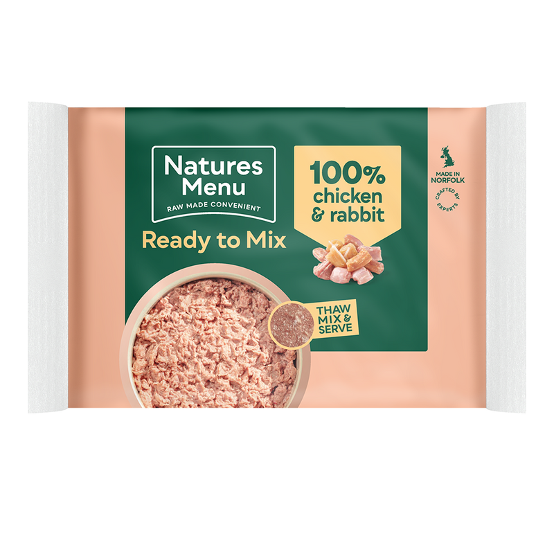 Natures Menu 100% Chicken & Rabbit Block 400g