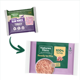 Natures Menu Frozen 100% Turkey Mince Block 400g