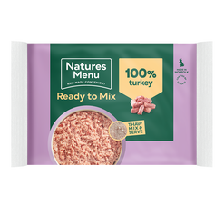 Natures Menu Frozen 100% Turkey Mince Block 400g