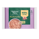 Natures Menu Frozen 100% Turkey Mince Block 400g