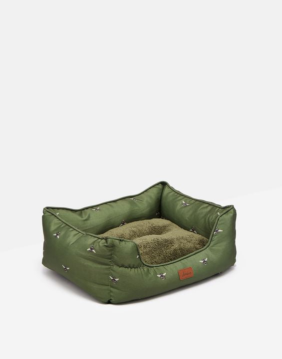 Joules Box Bed Olive Bee Medium - Clearway Pets