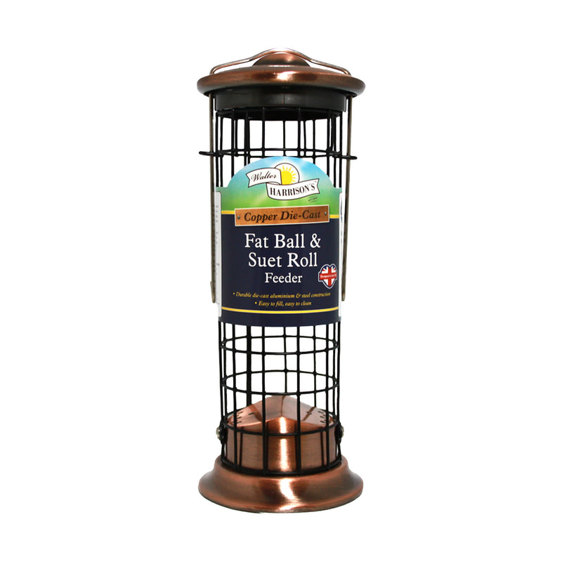 Copper Suet Roll and Fat Ball Feeder 20cm - Clearway Pets