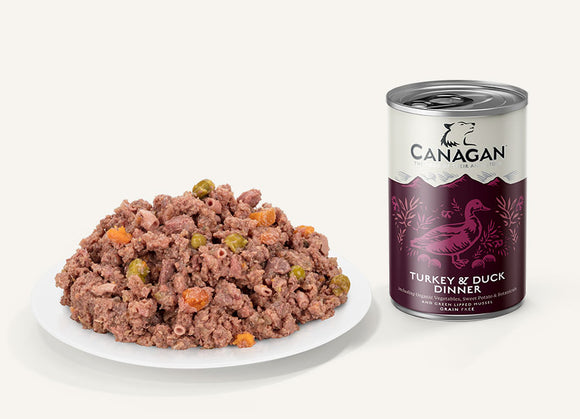 Canagan Turkey and Duck Dinner 400g Can - Clearway Pets