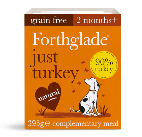 Forthglade Just Turkey Grain Free 395g - Clearway Pets