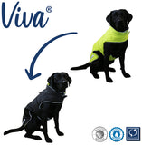 Ancol Reversable Coat Black/Yellow S