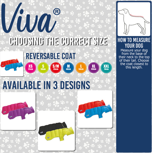 Ancol Viva Reversable Coat Red/Blue XS